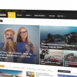 Captura de pantalla de la página de inicio de un sitio web de noticias que presenta diversos artículos, incluidos titulares sobre salud, viajes y entretenimiento. El menú superior incluye categorías como Noticias, Reseñas y Lo mejor.